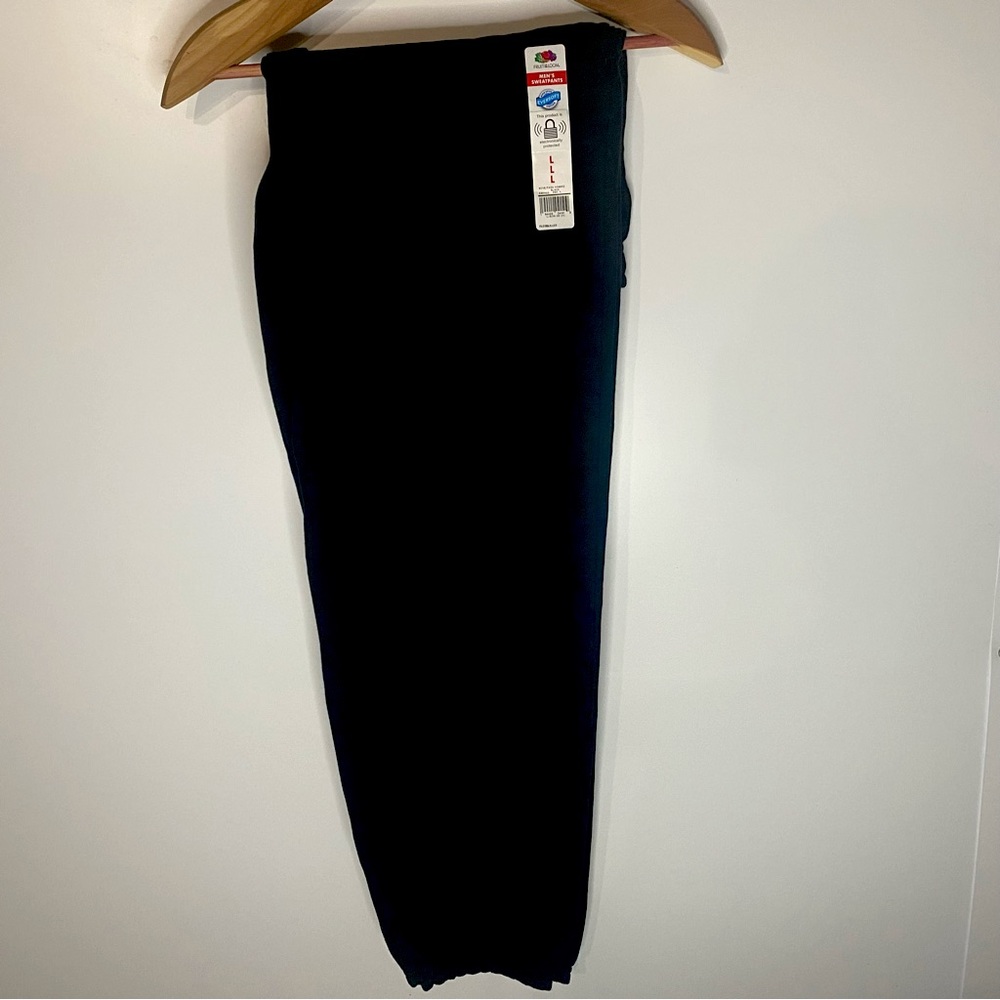 ⚫️ Mens NEW cuffed sweatpants black size Large